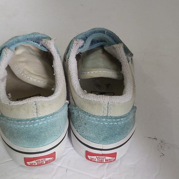 VANS | Toddler Girls Running Shoes Green White Size 5 - Picture 4 of 8
